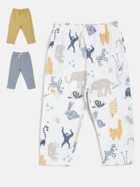 

MINI KLUB Boys Pack Of 3 Lounge Pant, White
