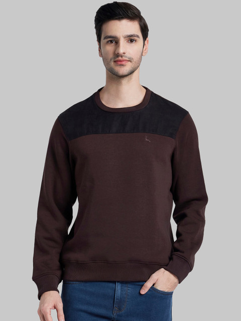 

Parx Men Brown Solid Sweatshirt