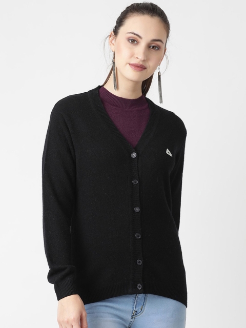 

Monte Carlo Women Black Woolen Cardigan