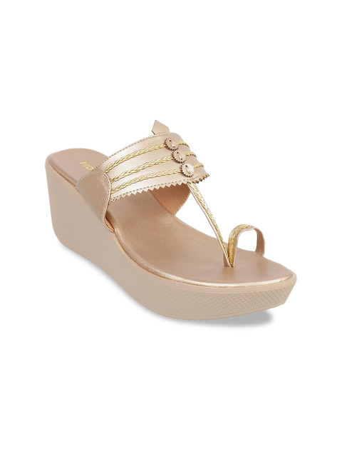 

Mochi Women Gold-Toned Solid Heels