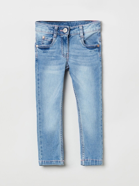 

max Girls Blue Regular Fit Mid-Rise Clean Look Stretchable Jeans