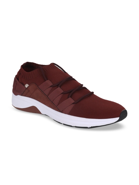 

Bata Men Maroon Solid Sneakers