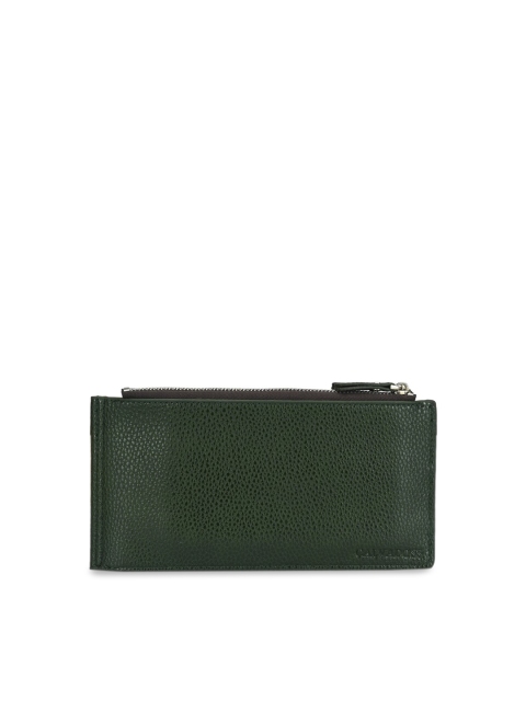

Calvadoss Women Green Textured Two Fold Wallet