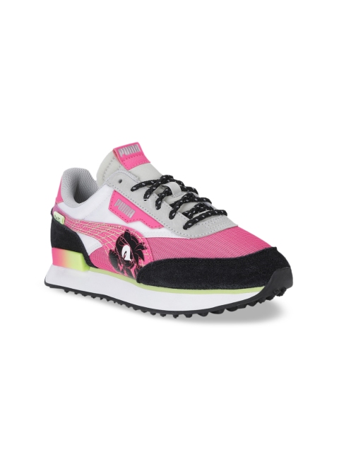

Puma Unisex Kids Pink Textile Future Rider Youth Trainers