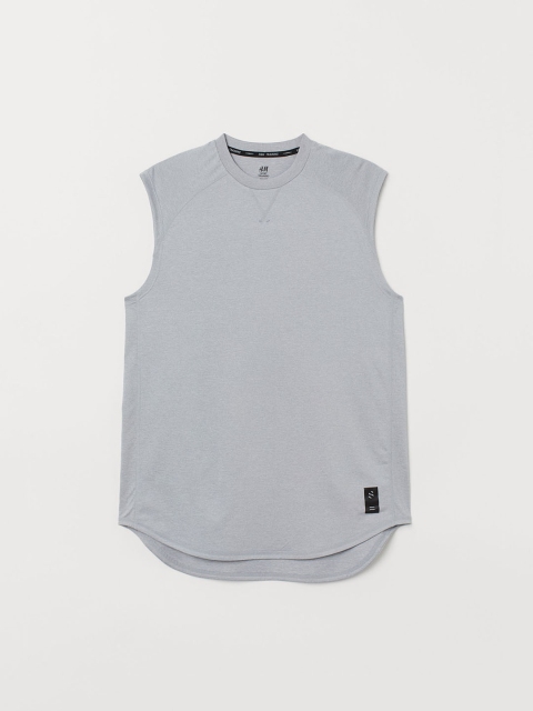 

H&M Men Grey Sports Top Loose Fit