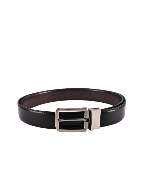 

BuckleUp Men Black & Brown Reversible Solid Belt