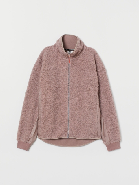 

H&M Women Pink Pile Sports Jacket