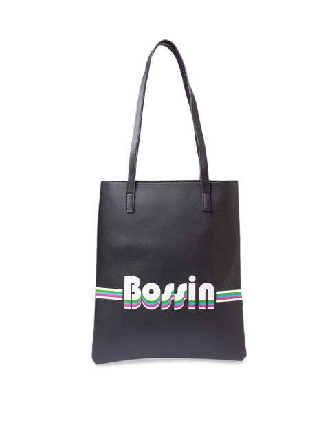 

Globus Black Printed Shoulder Bag