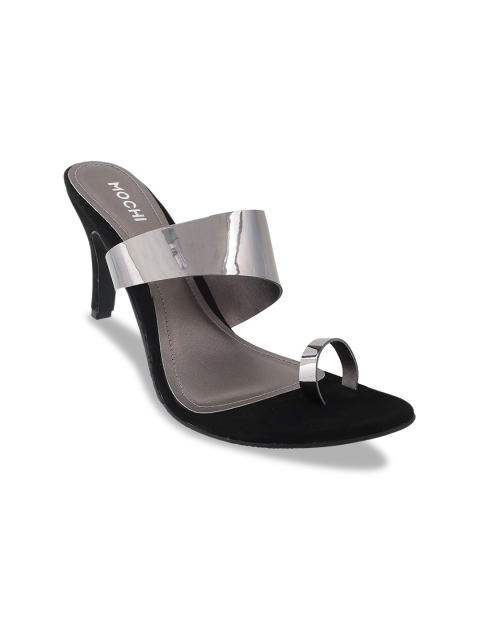 

Mochi Women Grey Solid Stilettos