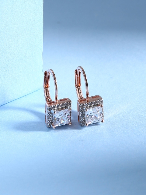 

Tistabene Rose Gold Contemporary Hoop Earrings