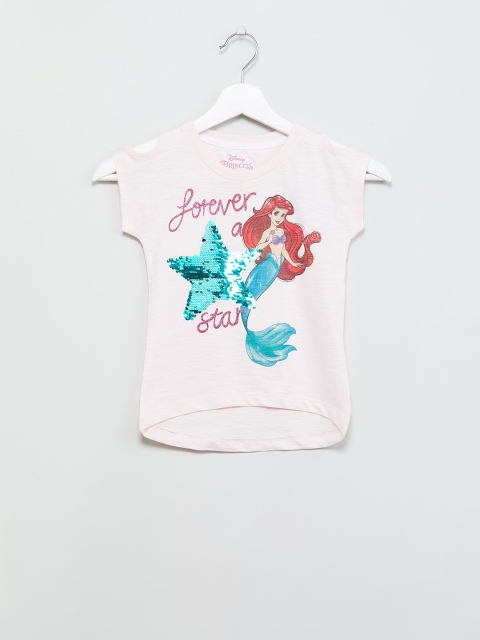 

max Girls Pink Printed Top