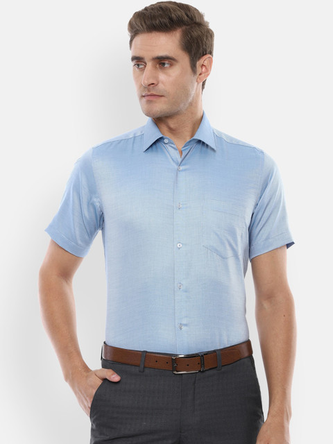 

Van Heusen Men Blue Slim Fit Solid Formal Shirt