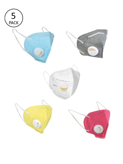

OOMPH Unisex Pack of 5 Reusable 5-Ply Mask, White