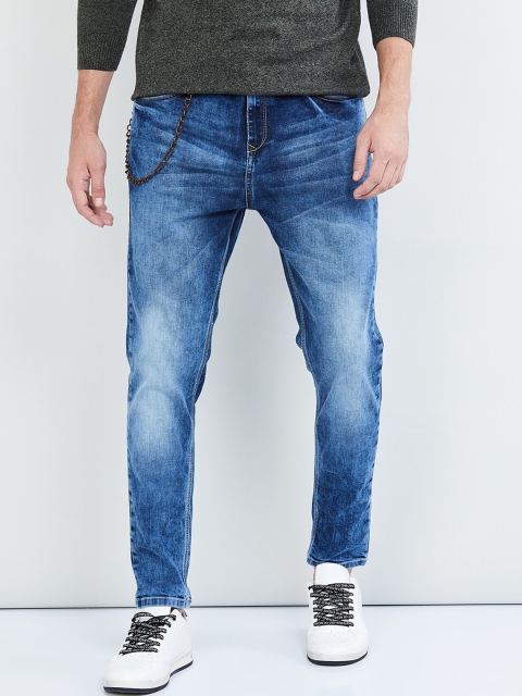 

max Men Blue Skinny Fit Mid-Rise Clean Look Stretchable Jeans