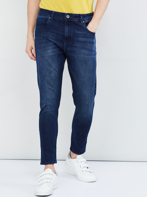 

max Men Blue Skinny Fit Mid-Rise Clean Look Stretchable Jeans