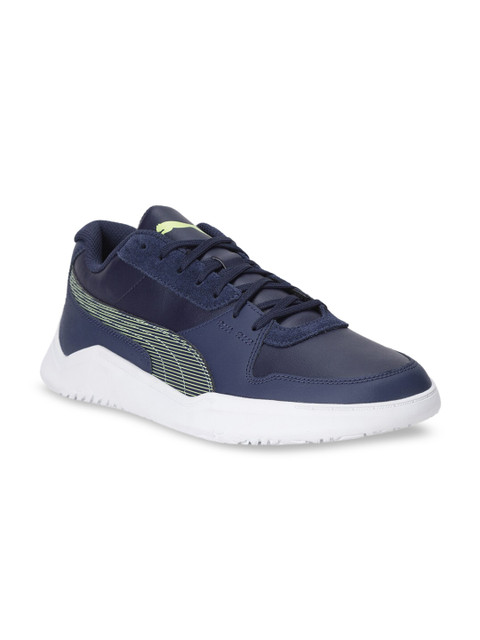 

Puma Unisex Navy Blue & Grey DC Past Trainers