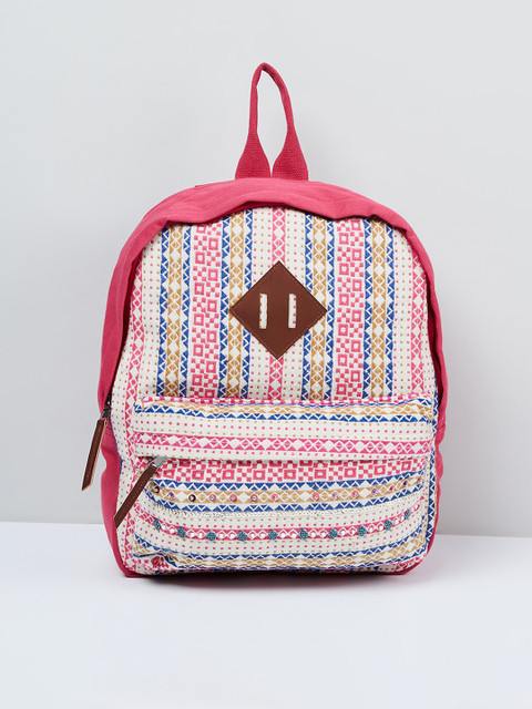 

max Girls Pink Geometric Backpack