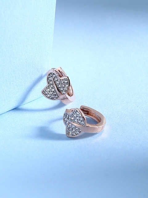 

Tistabene Silver-Toned Contemporary Hoop Earrings