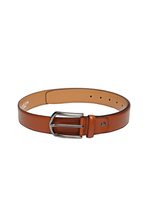 

Carlton London Men Tan Brown Solid Belt
