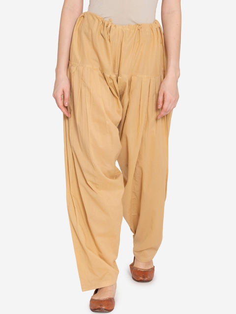 

Kifahari Women Beige Solid Loose-Fit Salwar