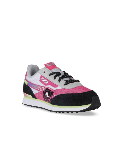 

Puma Unisex Kids Pink Textile Training or Gym Shoes
