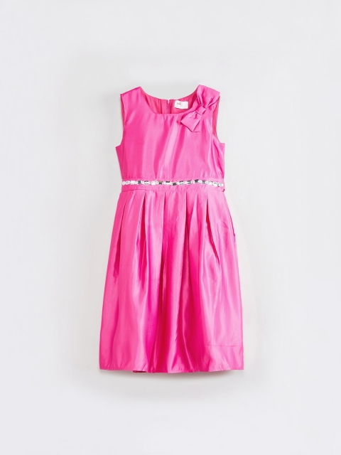 

max Girls Pink Embellished Fit and Flare Dress