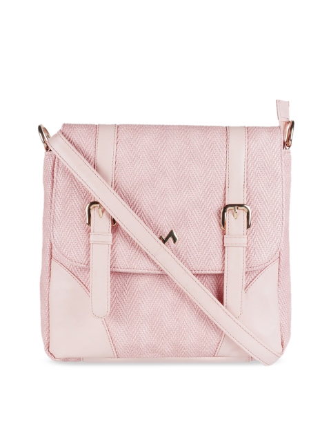 

Metro Peach-Coloured Solid Sling Bag