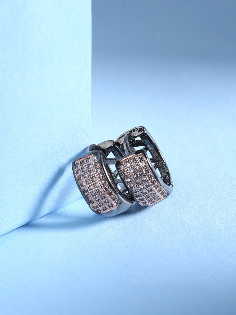 

Tistabene Silver-Toned Classic Hoop Earrings