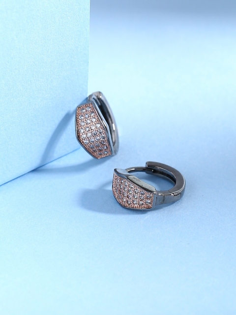 

Tistabene Silver-Toned Classic Hoop Earrings