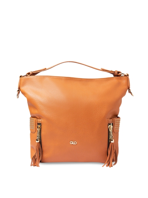 

Globus Tan Solid Hobo Bag