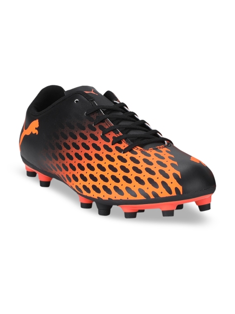 

Puma Men Black & Orange Spirit III FG Football Shoes