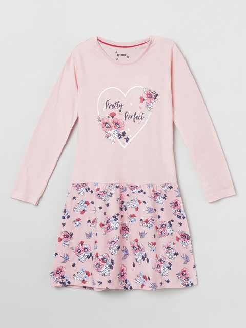 

max Pink Printed Nightdress