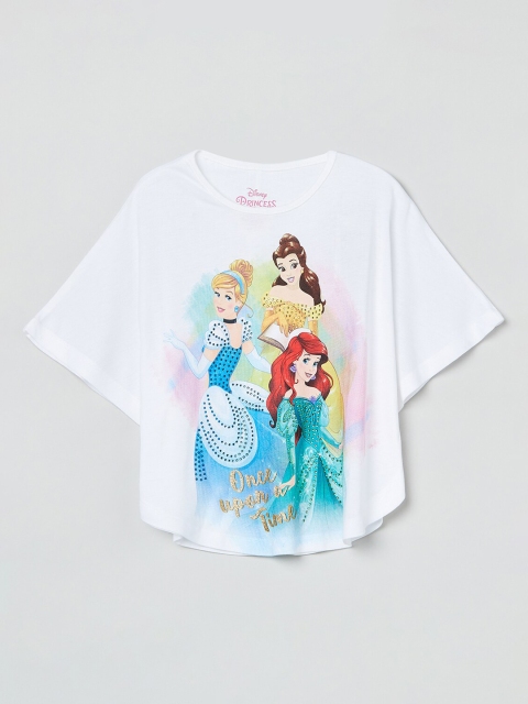 

max Girls White Printed Kaftan Top