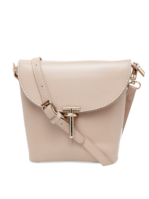 

MIO Borsa Cream-Coloured Solid Sling Bag