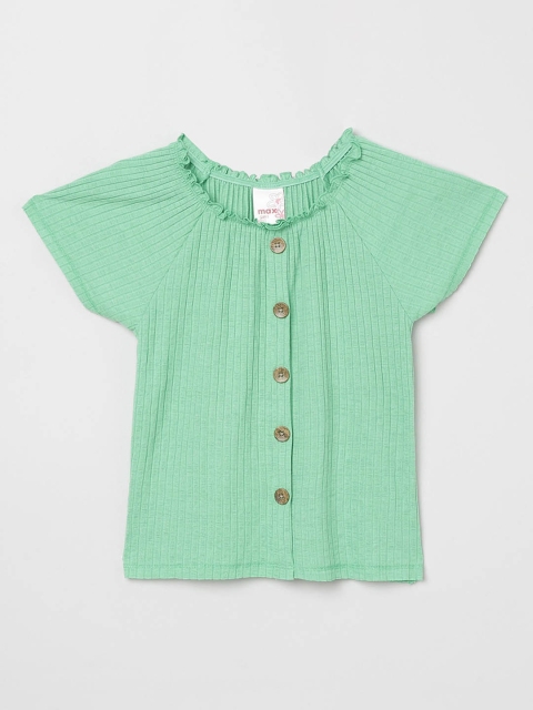 

max Girls Green Solid Top