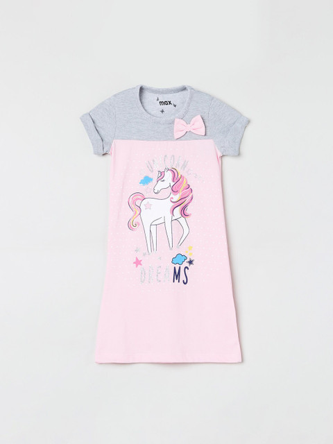 

max Pink Printed Nightdress