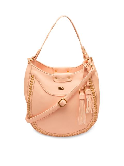 

Globus Nude-Coloured Solid Hobo Bag