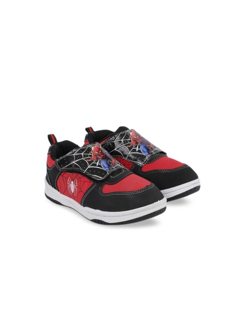 

Kids Ville Boys Black & Red Spiderman Colourblocked Sneakers