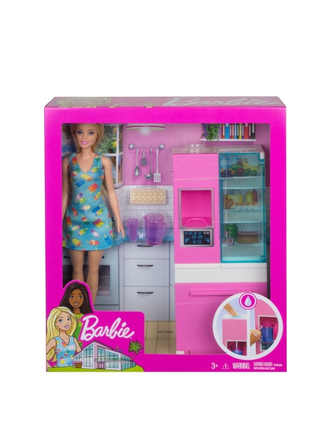 

Barbie Kids Blue & Pink Estate Refrigerator Playset