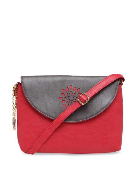 

Butterflies Red & Grey Colourblocked Sling Bag