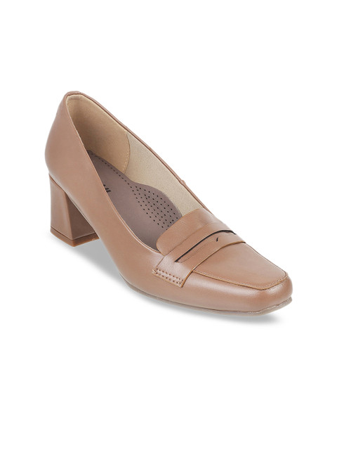 

Mochi Women Brown Solid Pumps