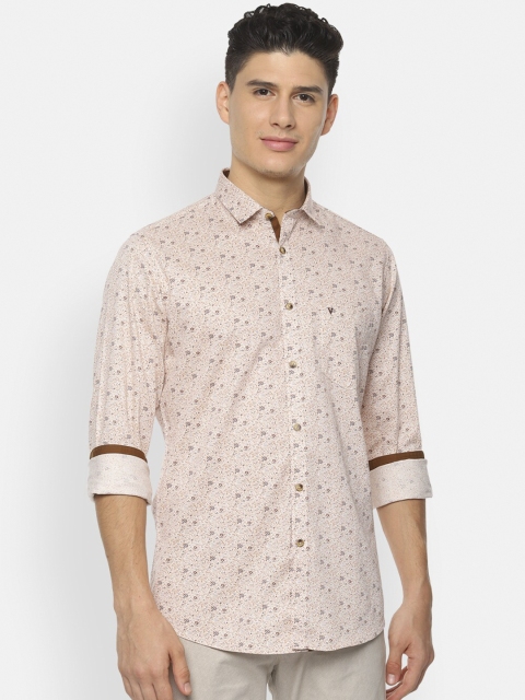 

Van Heusen Sport Men Beige Slim Fit Printed Casual Shirt