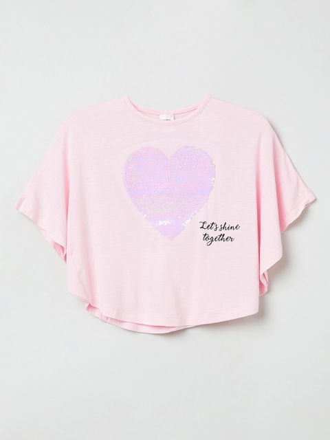 

max Girls Pink Embellished Kaftan Top