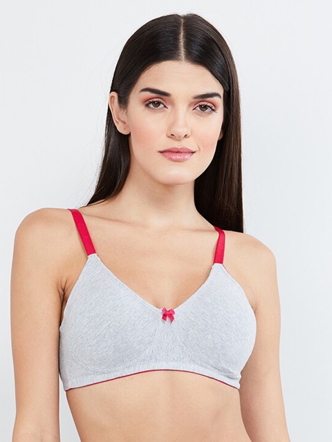 

max Grey Solid Non-Wired Non Padded T-shirt Bra WIN19SCB04GREY MELANGE