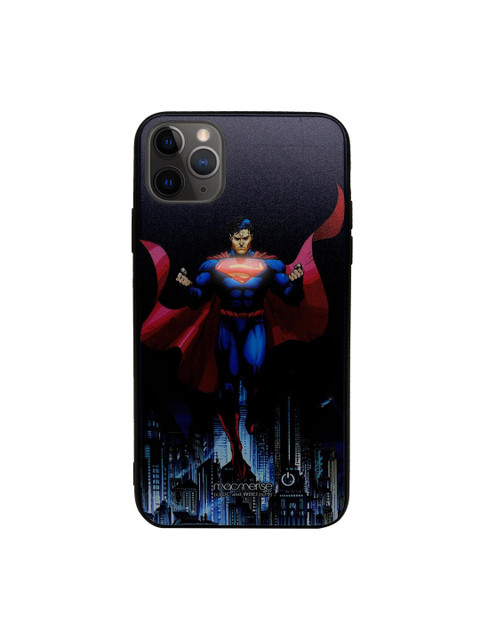 

macmerise Blue & Red DC Comics Metropolis Savior Lumous Sustainable IPhone 11 Pro Max Back Case