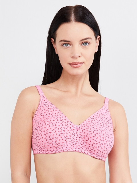

max Pink Printed Non-Wired Non Padded T-shirt Bra SP20SCB04C