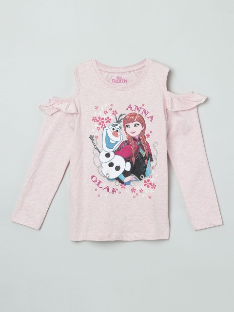 

max Girls Pink Printed Top