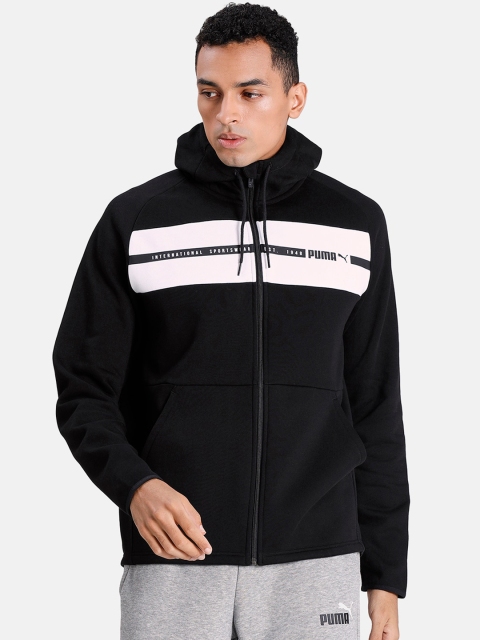 

Puma Men Black Printed Sporty Jacket