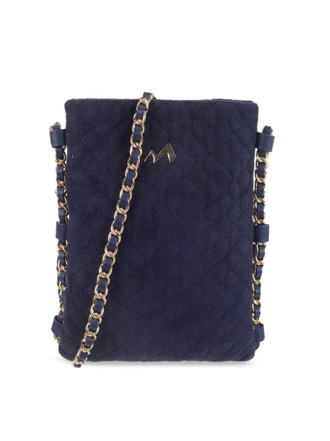 

Metro Blue Solid Sling Bag