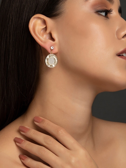 

DIVA WALK EXCLUSIVE Gold-Plated & Silver-Toned Contemporary Drop Earrings